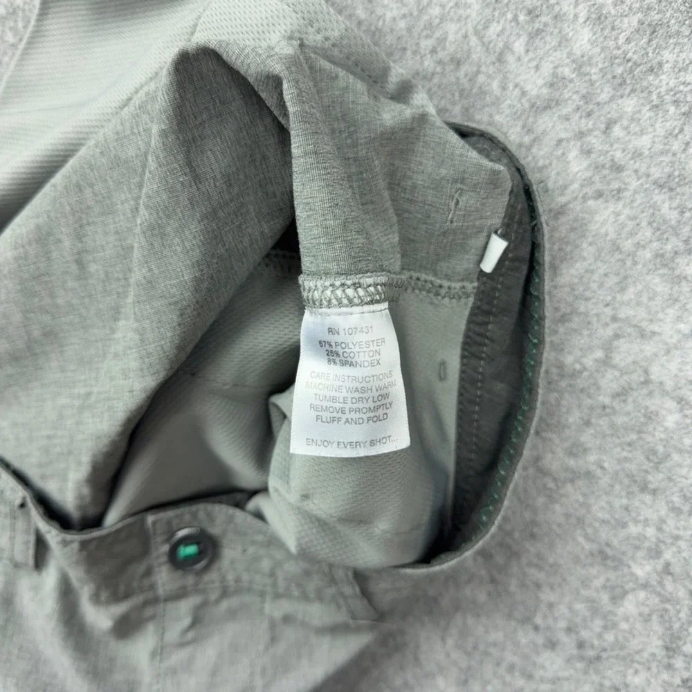 Linksoul Golf Shorts Mens 34 Gray Boardwalker Performance Stretch Hiking Casual‎